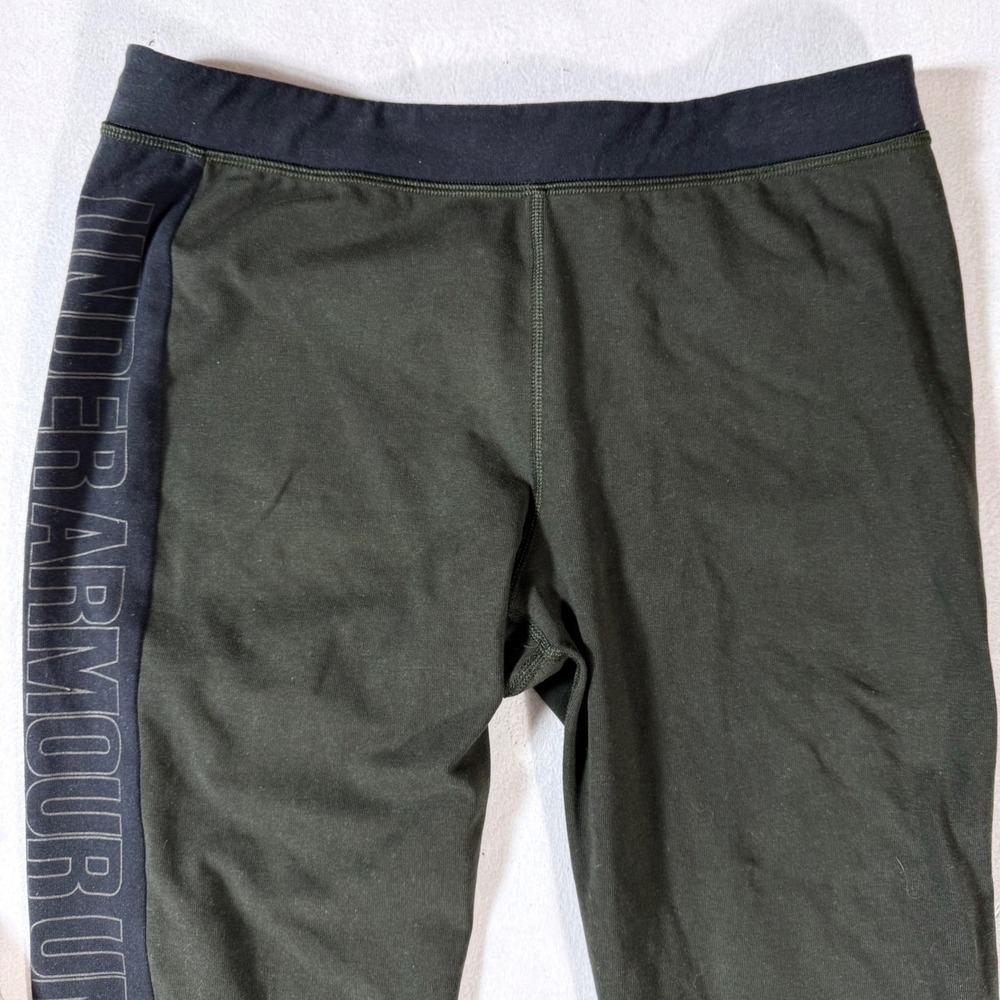 Under Armour Womens‎ Medium Leggings CHARGED Olive Green Athletic Stretch 28x28
